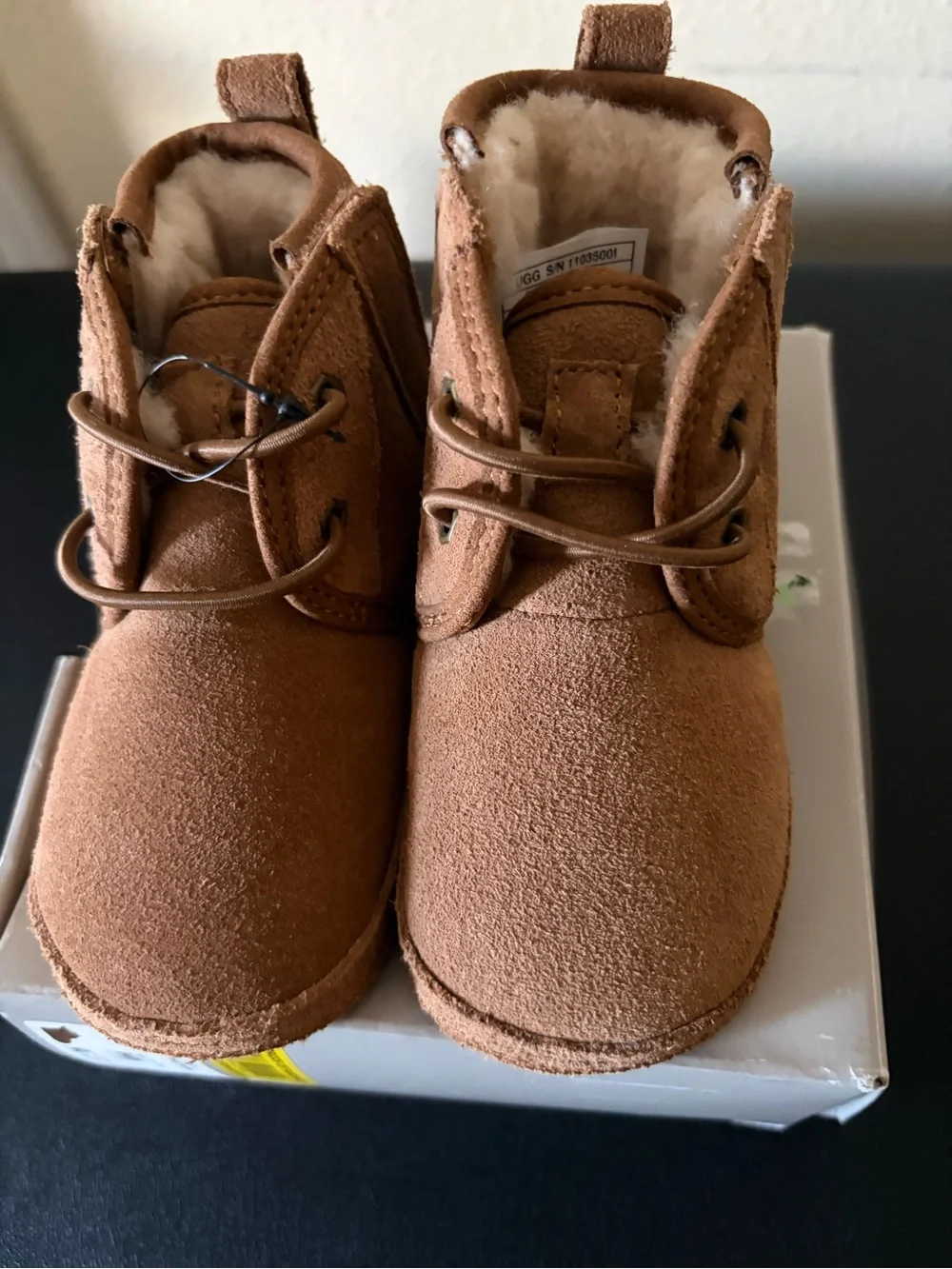 UGG Kids Chestnut Brown Suede Mini Boots 4/5